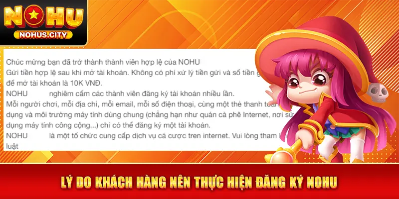 Lý do khách hàng nên thực hiện đăng ký NOHU