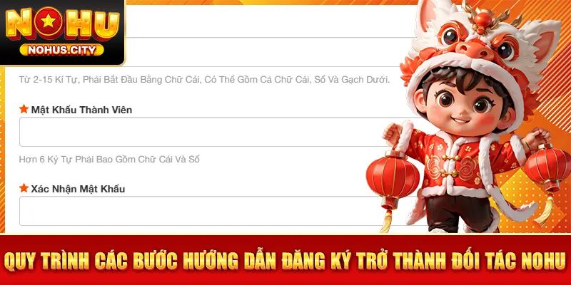 Quy trình các bước hướng dẫn đăng ký trở thành đối tác NOHU